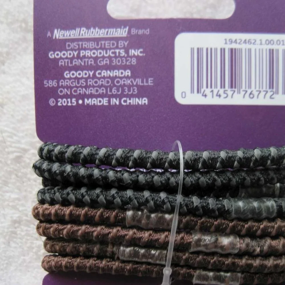 8 Goody Ouchless Slide Proof Hold Stay Secure Fit Elastic Ponytailer Hair Bands